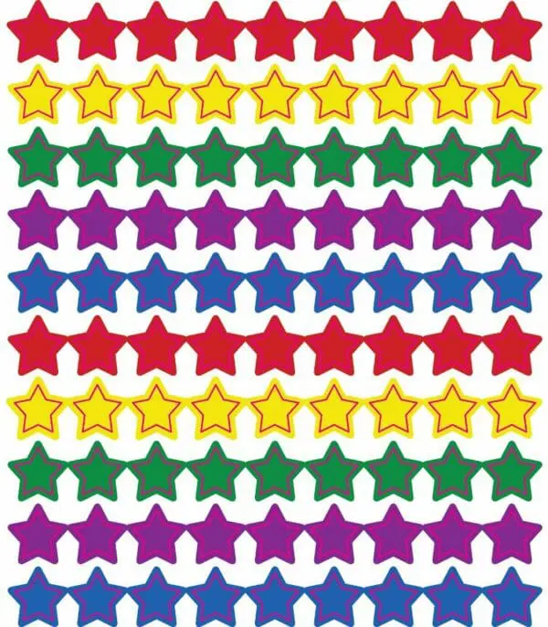 Stars - Multicolour Stickers - 810PCS - Image 2