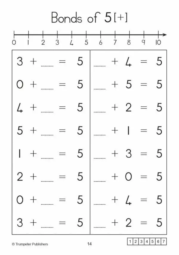 Bonds to 15 - Workbook - Gr.2 - 72pgs - Image 2
