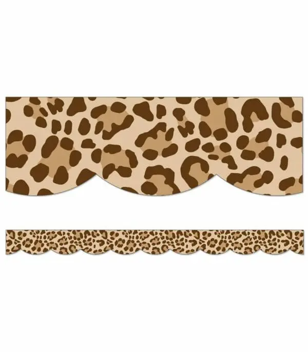 Leopard Scalloped Borders -  +- 99 x 7cm each - Image 3