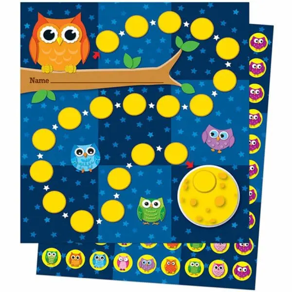 Owls - 30 Mini Incentive Charts + 630 Stickers - Image 2