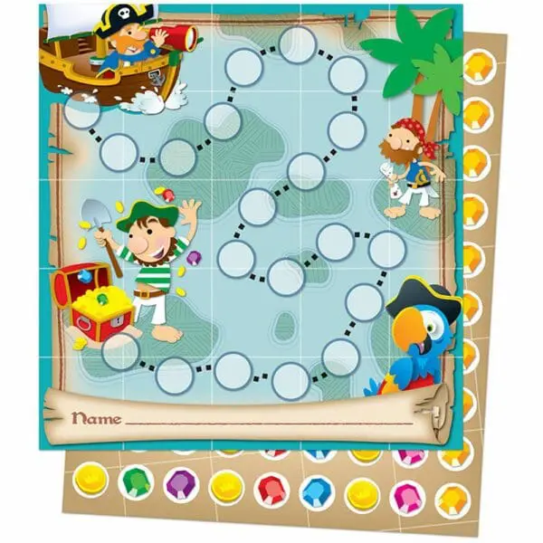 Pirates - 30 Mini Incentive Charts + 630 Stickers - Carson Dellosa - Image 2