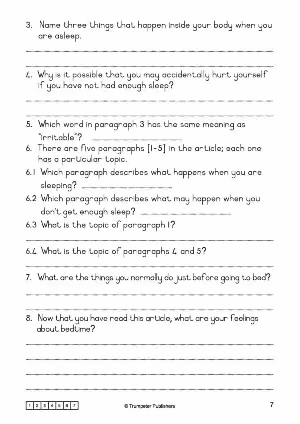 Workbook - 5- Comprehension… and other skills - Gr.5/6 - Image 5