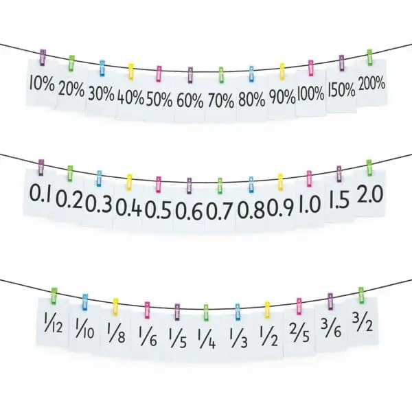 Fractions Line Peg - EDX Education - Image 2