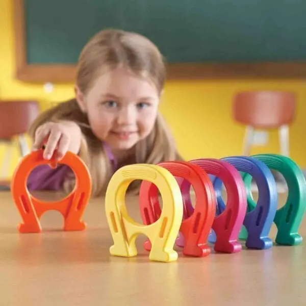 Horseshoe-Shaped Magnets - Primary Science - Set of 6 - Image 2