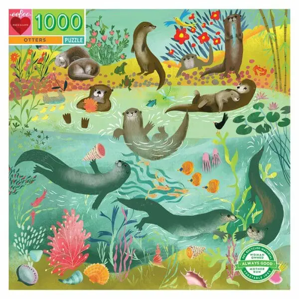 Puzzle - Otters - 1000pcs - Image 2