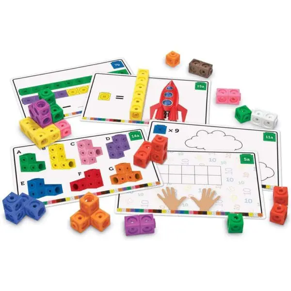 Cubes - Math Link Cubes Early Math - Activity Set - Image 2
