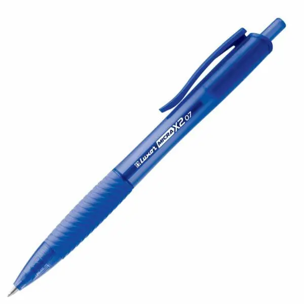 Blue - Micra-X2 Ball pen - 12pcs - Luxor - Image 2