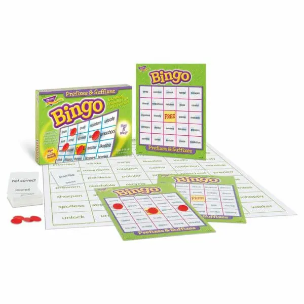 Prefixes & Suffixes Bingo Game - Trend Enterprise - Image 3