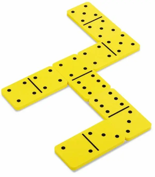 Dominoes Foam Double-6 Jumbo 28pc - Image 2