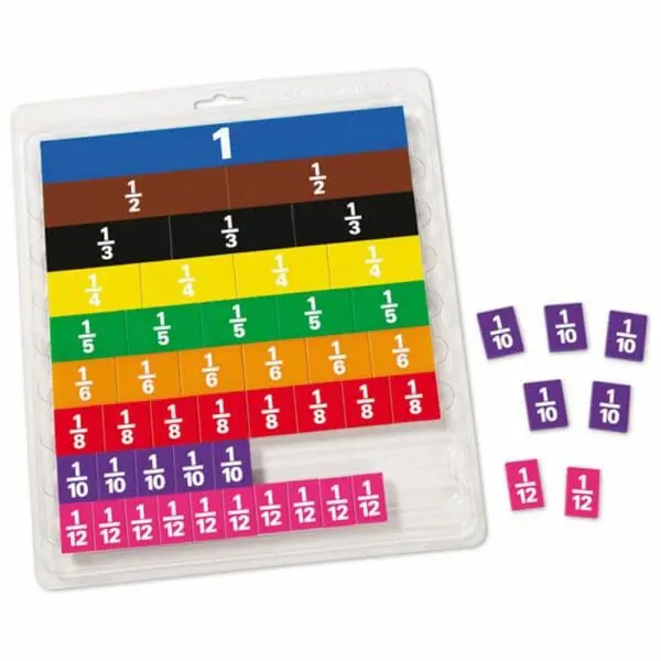Fraction Tiles 1 to 12th - Printed - 51pcs - Image 2