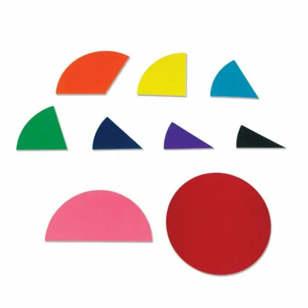 Fraction Circles - Rainbow - Demonstration Clings - 51pcs - Image 2