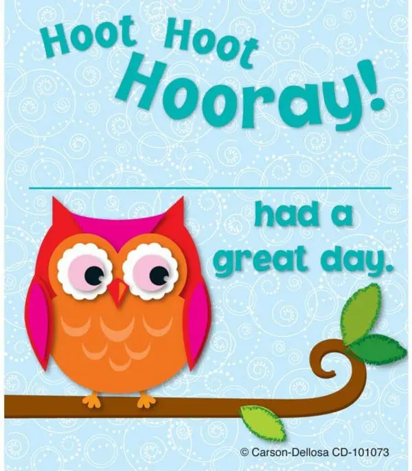 Hoot Hoot Hooray! Rewards - 24 Rewards - Carson Dellosa