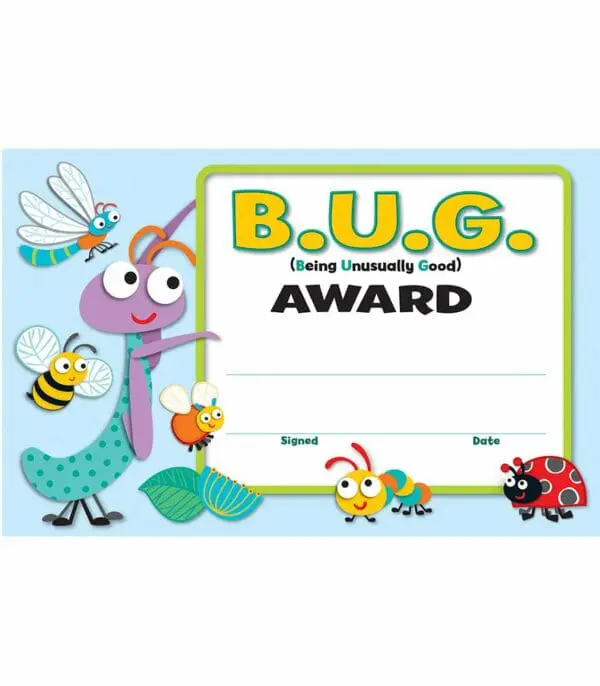 Recognition Awards - "Buggy" for Bugs -30pcs