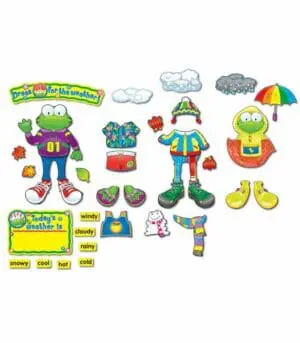 Weather Frog Bulletin Board Set - 43pcs