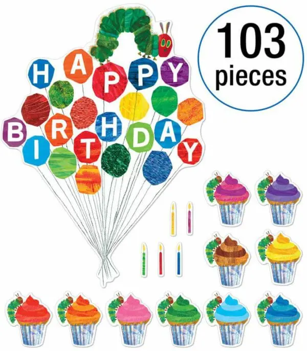 Happy Birthday Hungry Caterpillar - Bulletin Board Set - 103pcs