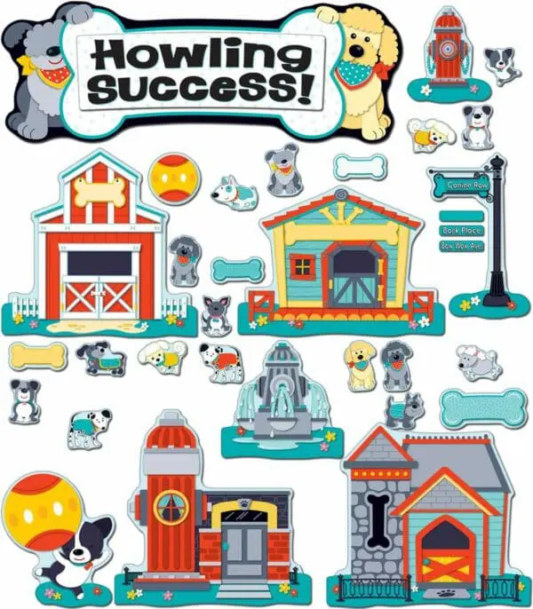 Hot Diggity Dogs - Bulletin Board Set - 54pcs