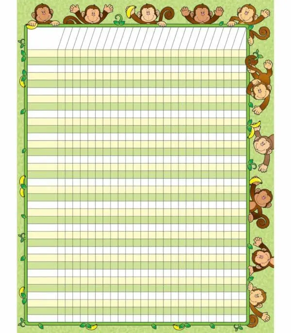 Monkey - Incentive Chart - Clearance Sale!!! (used for display)