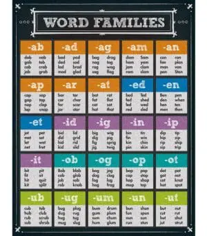 Word Families - Wall Chart - +/-43x56cm