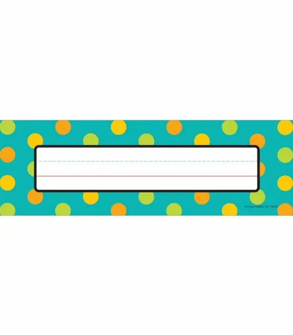 Nameplates - Teal Appeal - 36pcs