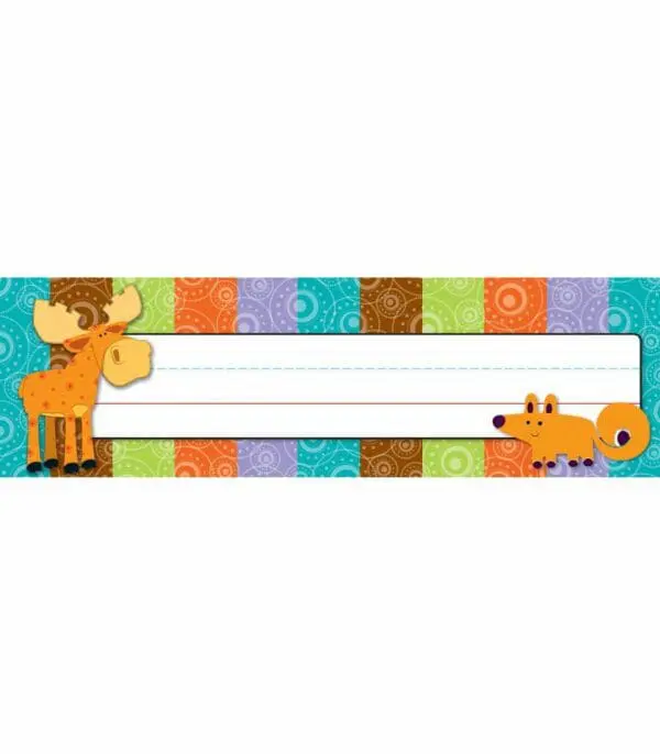Nameplates - Moose & Friends - 30pcs