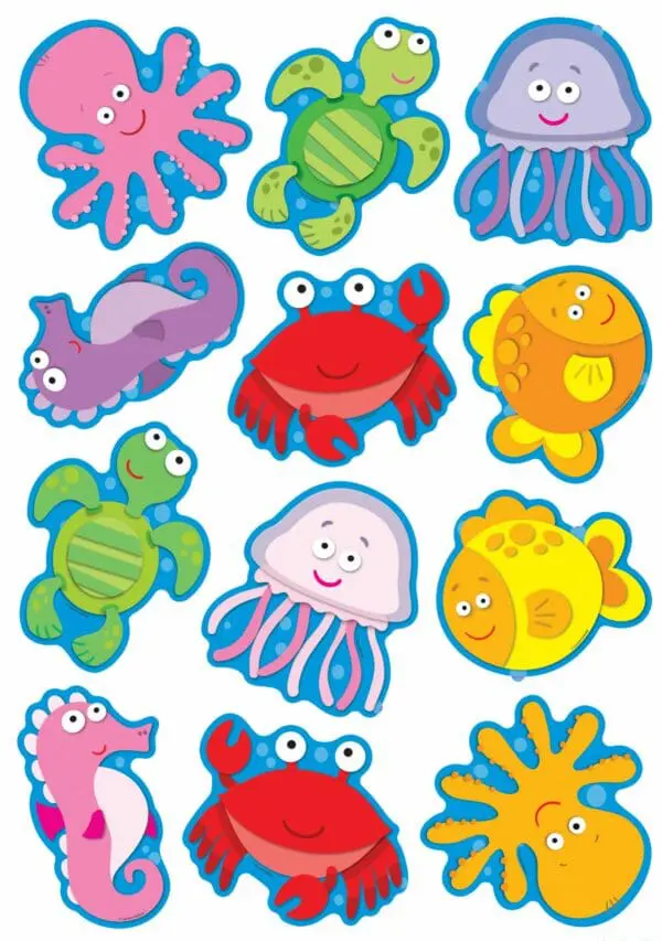 Sea Life Cut-Outs - 36pcs