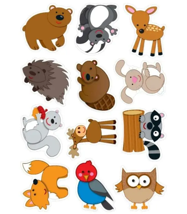 Cut-Outs - Woodland Animals - 36pcs