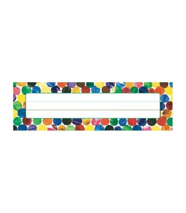 Nameplates - Eric Carle Dots - 36pcs