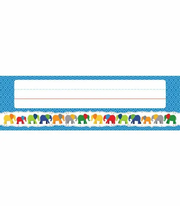 Nameplates - Parade of Elephants - 36pcs