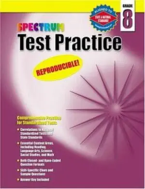 Test Practice Book - Spectrum - CLEARANCE SALE!!!