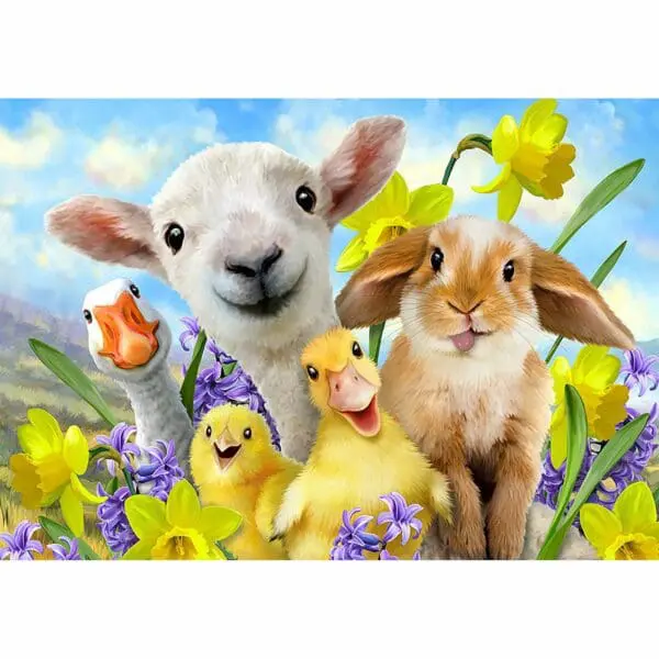 Wood Puzzle - Farm Friends - 9pc