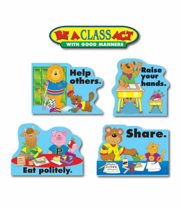 Good Manners - Bulletin Board Set - 11pc