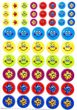 Stars & Smileys Stickers - Merit Themed Packs - 270PCS