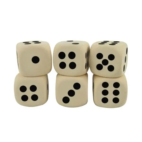 Dice - Dots Dice Pack OF 6 - 4cm