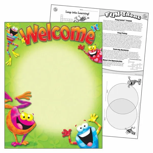 Frogs - Welcome - Frog-tastic!® - Wall Chart +/-43x56cm