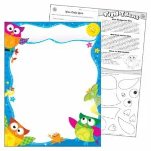 Owl-Stars! - Blank - Wall Chart +/-43x56cm