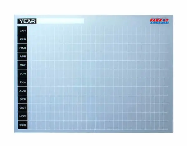Planner - Yearly - Cast Acrylic - 600 x 450mm