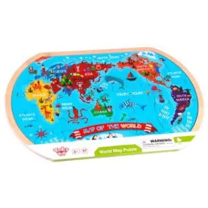 World Map - Wood Puzzle - 37pcs
