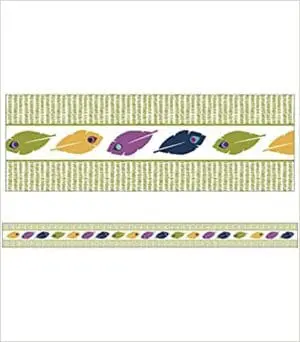 You-Nique Feather Stripe - Straight Borders - 12pcs - +-1 Meter