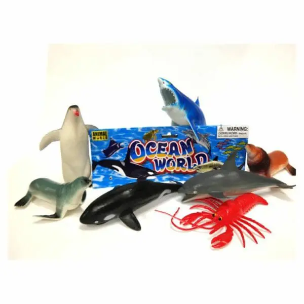Animal Figurines - Ocean Animals - Large - 6pc