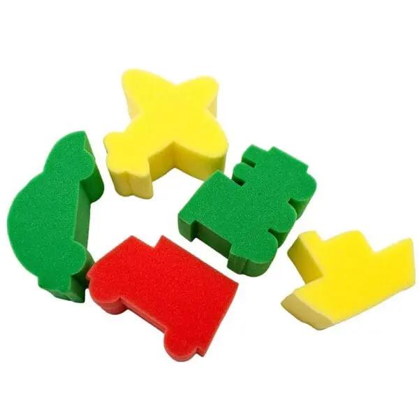 Transport Sponge Painting Set - 5pcs