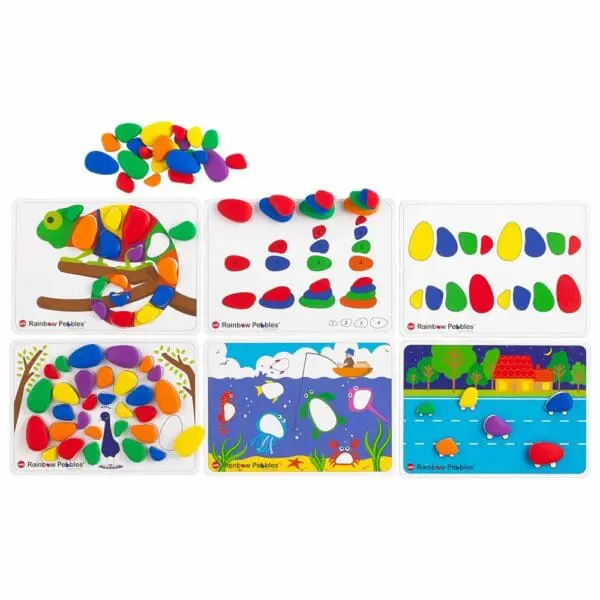 Rainbow Pebbles - Activity Set - 12 Cards - 48pcs