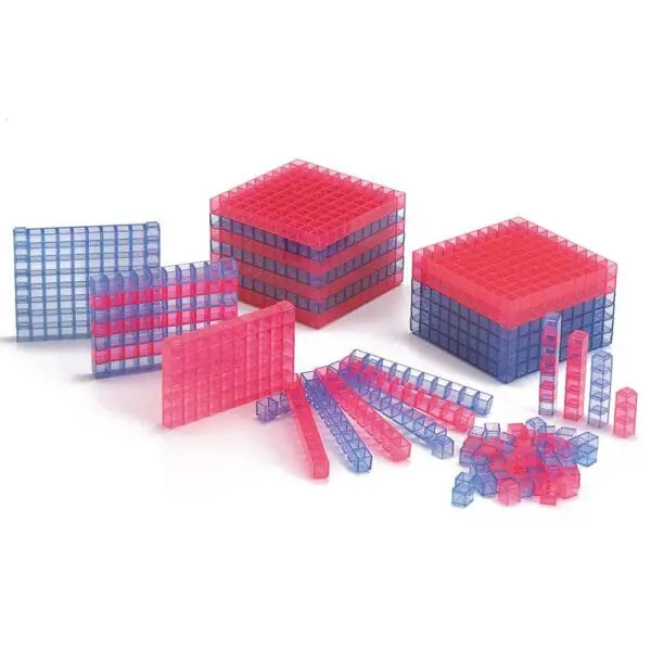 Base Ten - Plastic Connecting Set - Transparent - 145pcs
