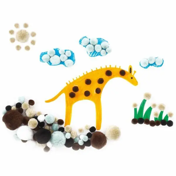 Pom Poms - Animals - 300pc