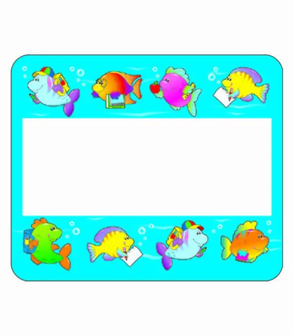 School of Fish - Name Tags - 40pcs - Carson Dellosa