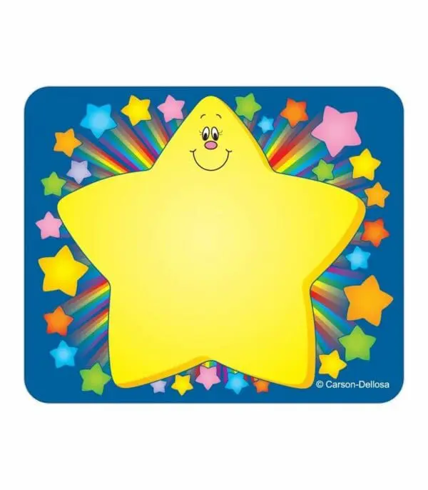 Rainbow Star Name Tags - Carson Dellosa