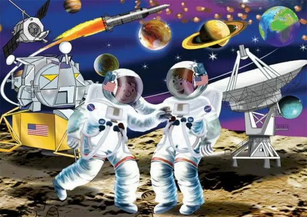 Wood Puzzle - Moon Landing - 24pcs