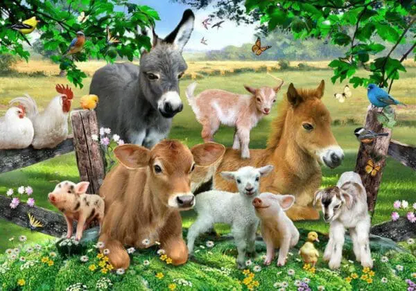 Wood Puzzle - Farm Animals - 36pc