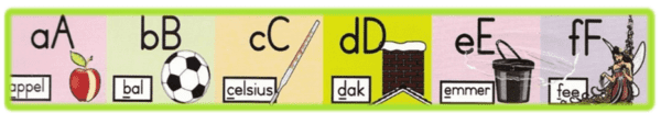 ALFABET FRIEZE - AFRIKAANSE (5 STRIPS)