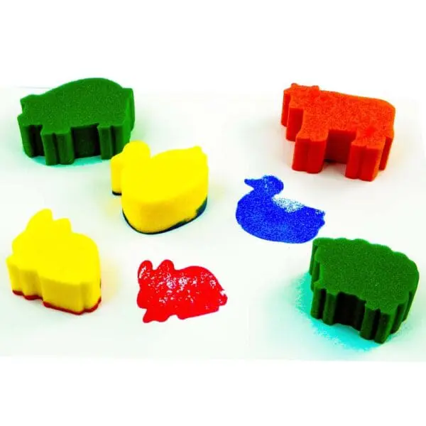 Sponge Painting Set - Animal - 5pcs - Anthony Peters
