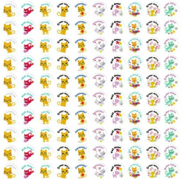 Awesome Kitty Stickers - 140pcs